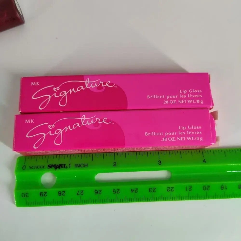 2X Mary Kay Signature Lip Glosses Pink Pout 3123 Berry Smoothie 3120